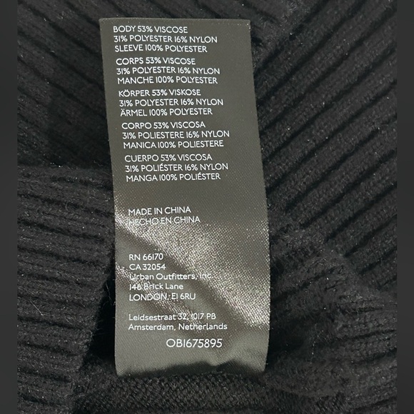 Maeve by Anthropologie Black and White Striped Sleeve sweater Top XSP - Picture 9 of 10